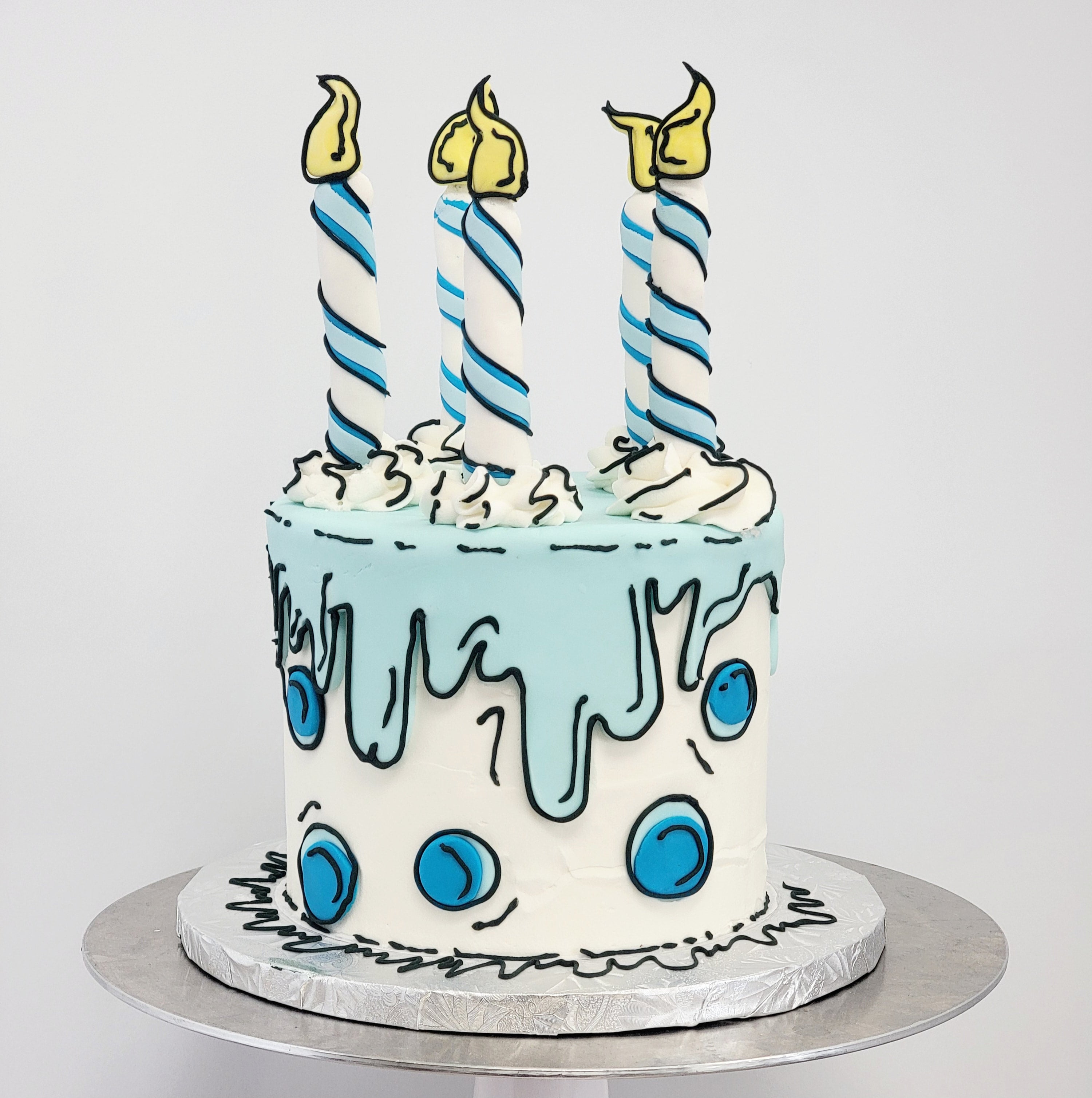 Make Up Comic Birthday Cakey Cake | Cartoon cake, Cartoon birthday cake,  Creative birthday cakes