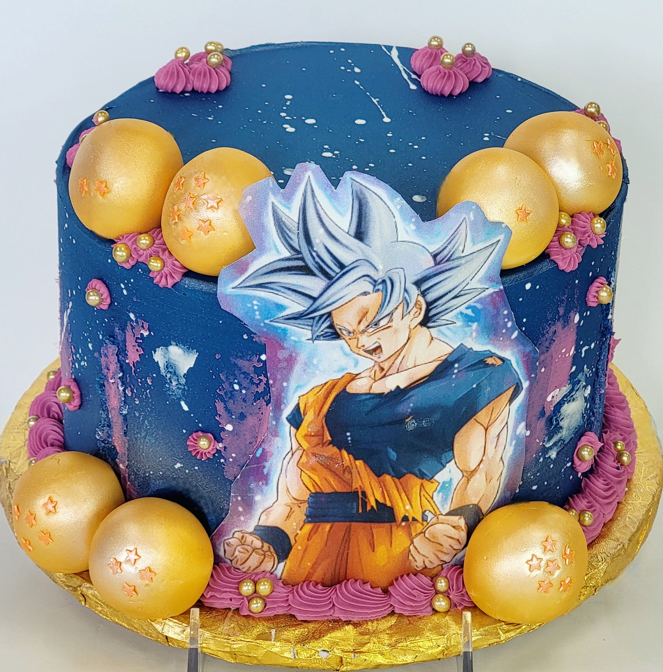my birthday just passed and i wanted to show off my goku black cake 🙃 :  r/Dragonballsuper