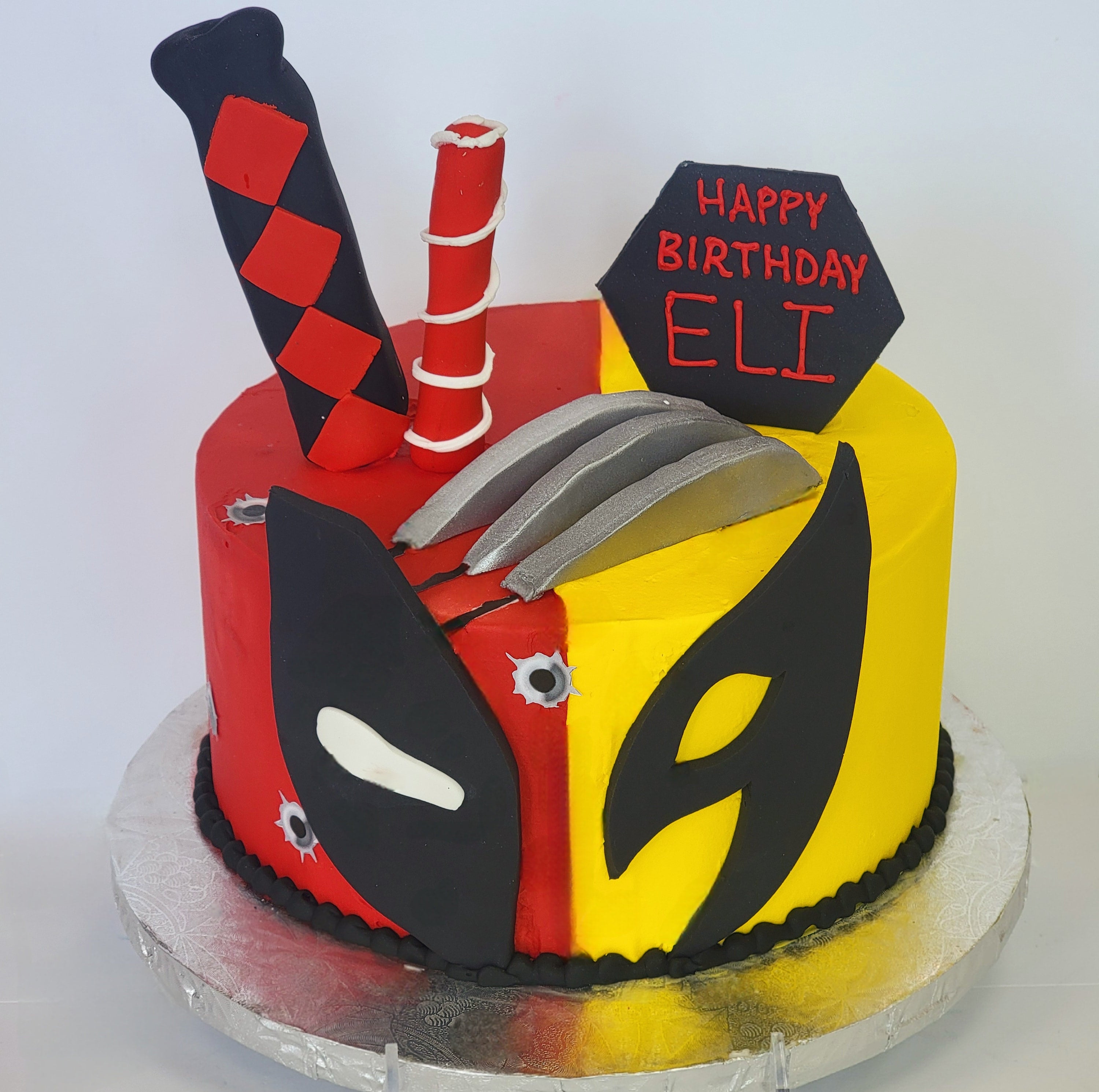 Deadpool Cake - Decorated Cake by Ana Crachat Cake - CakesDecor
