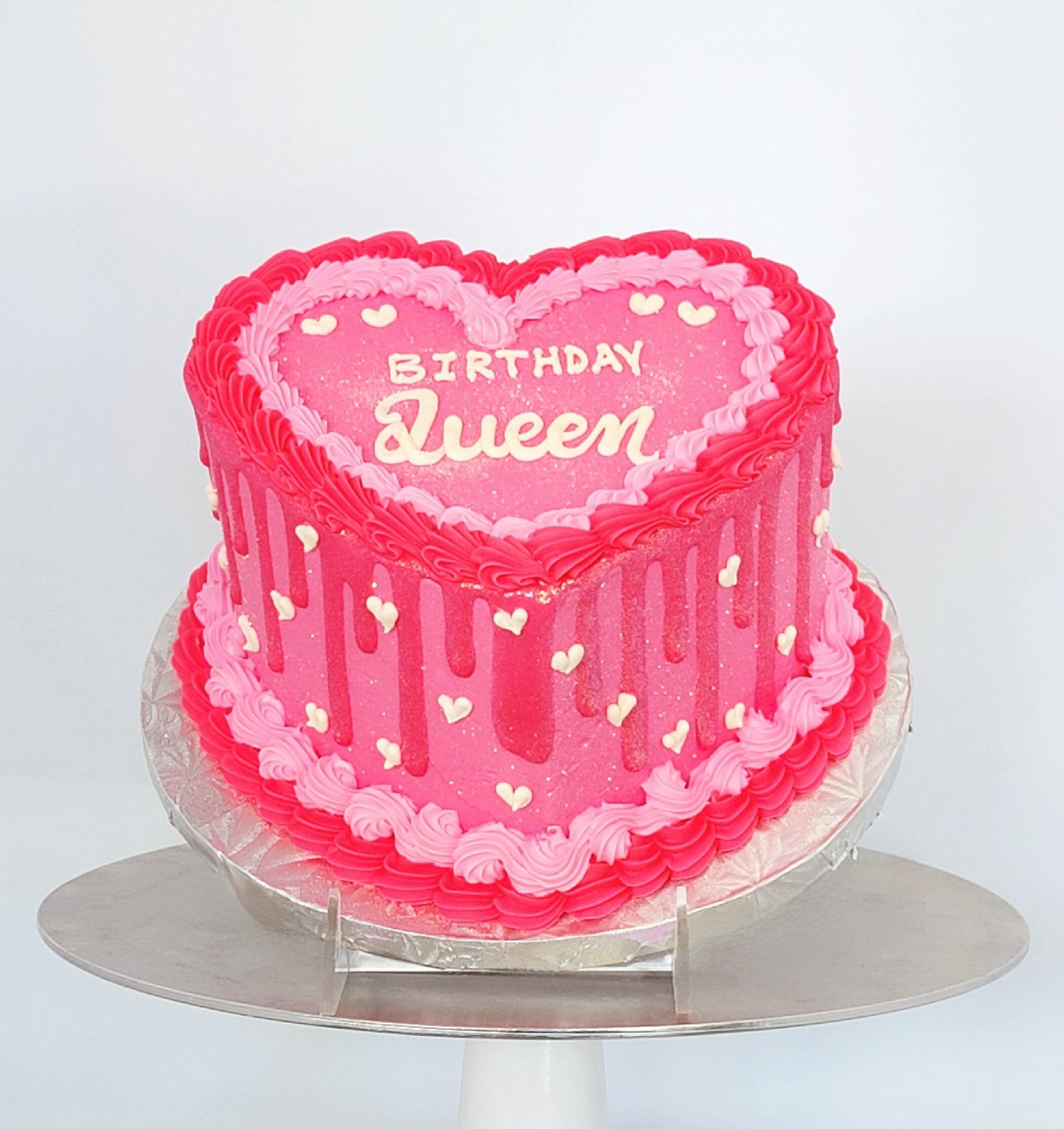 Sparkling Pink Heart Cake - Wilton