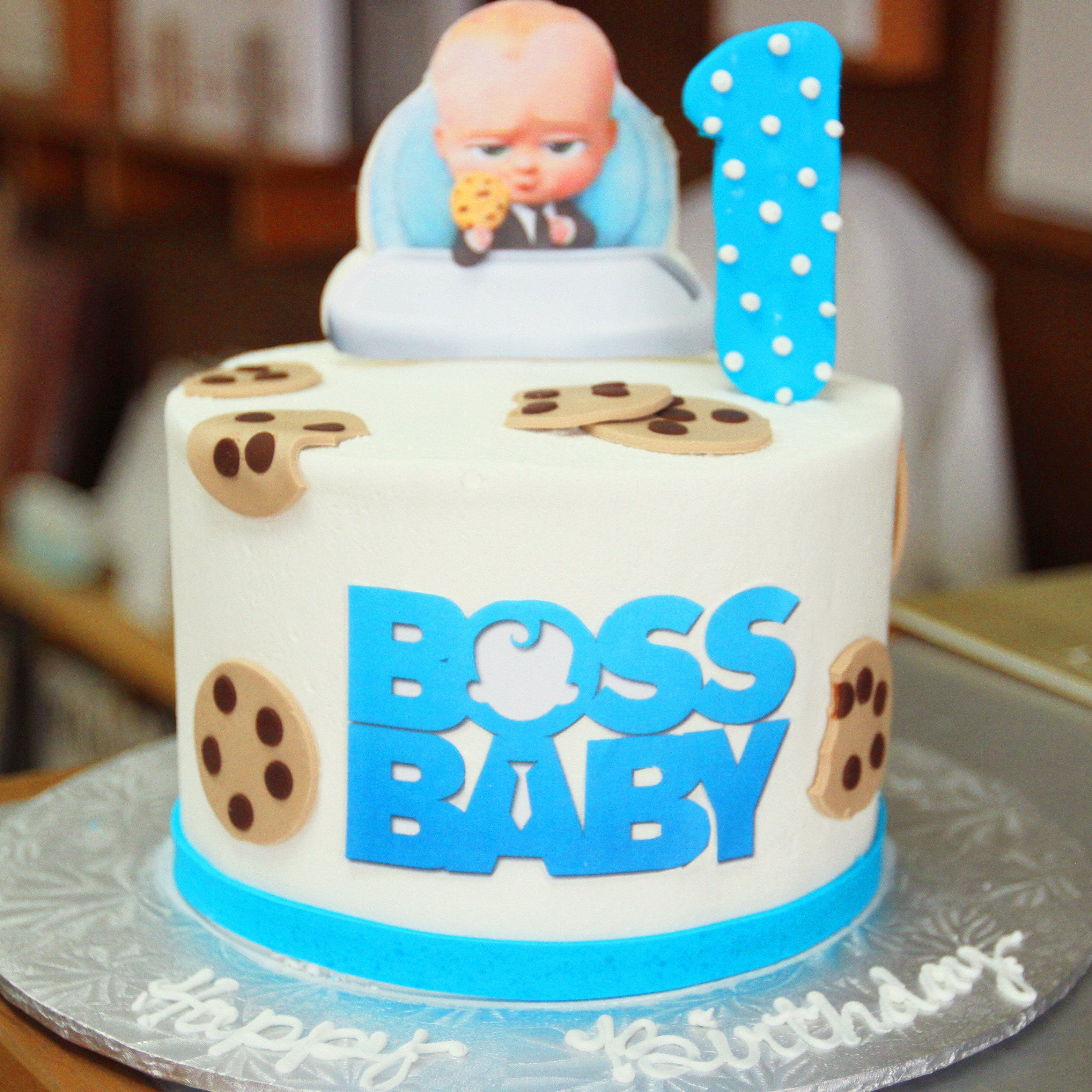 Online 2 Tier BOSS Baby Fondant Cake Delivery in Noida