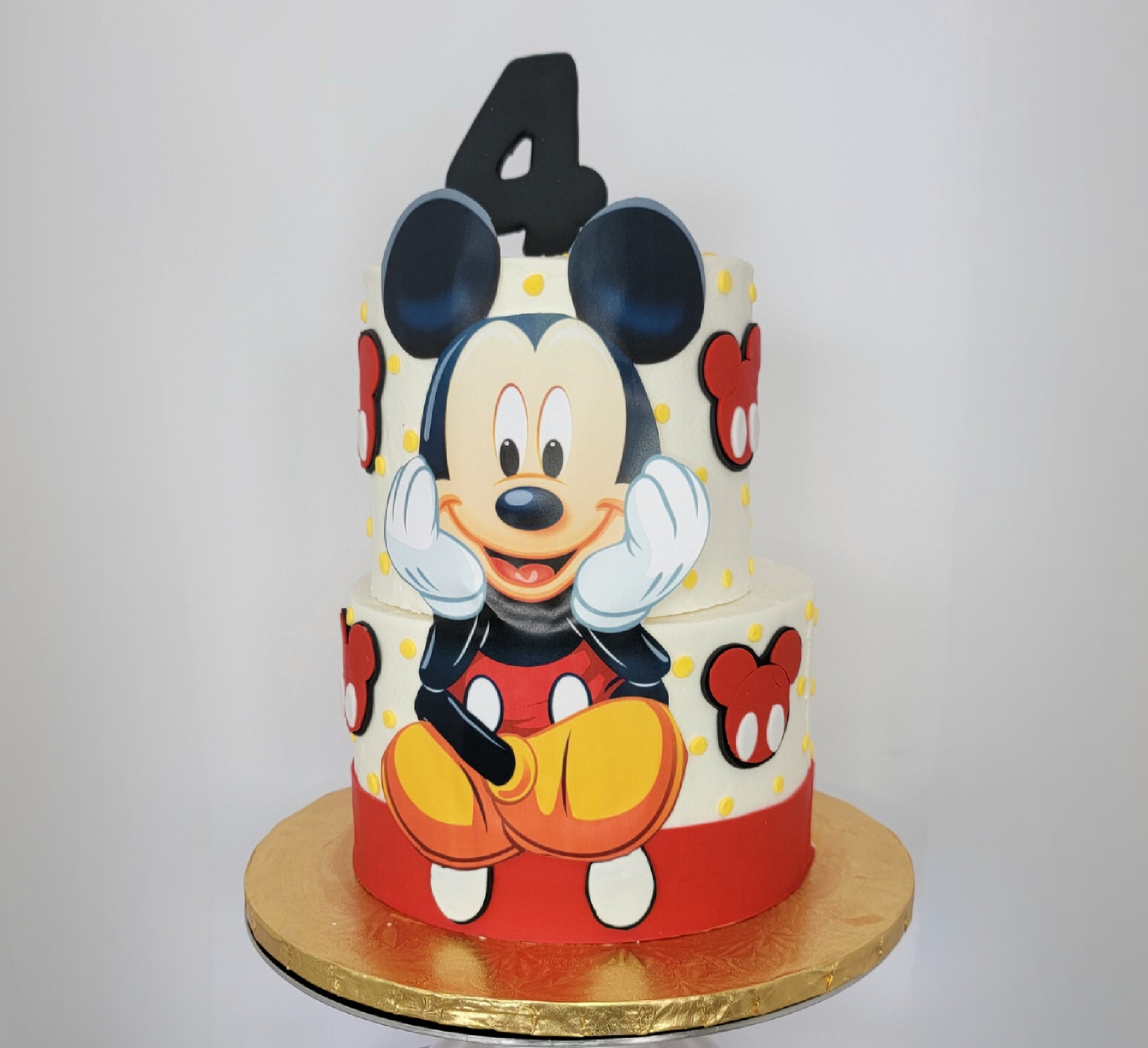 imperial cake - 4 tier Mickey Mouse cake for a 1st... | Facebook