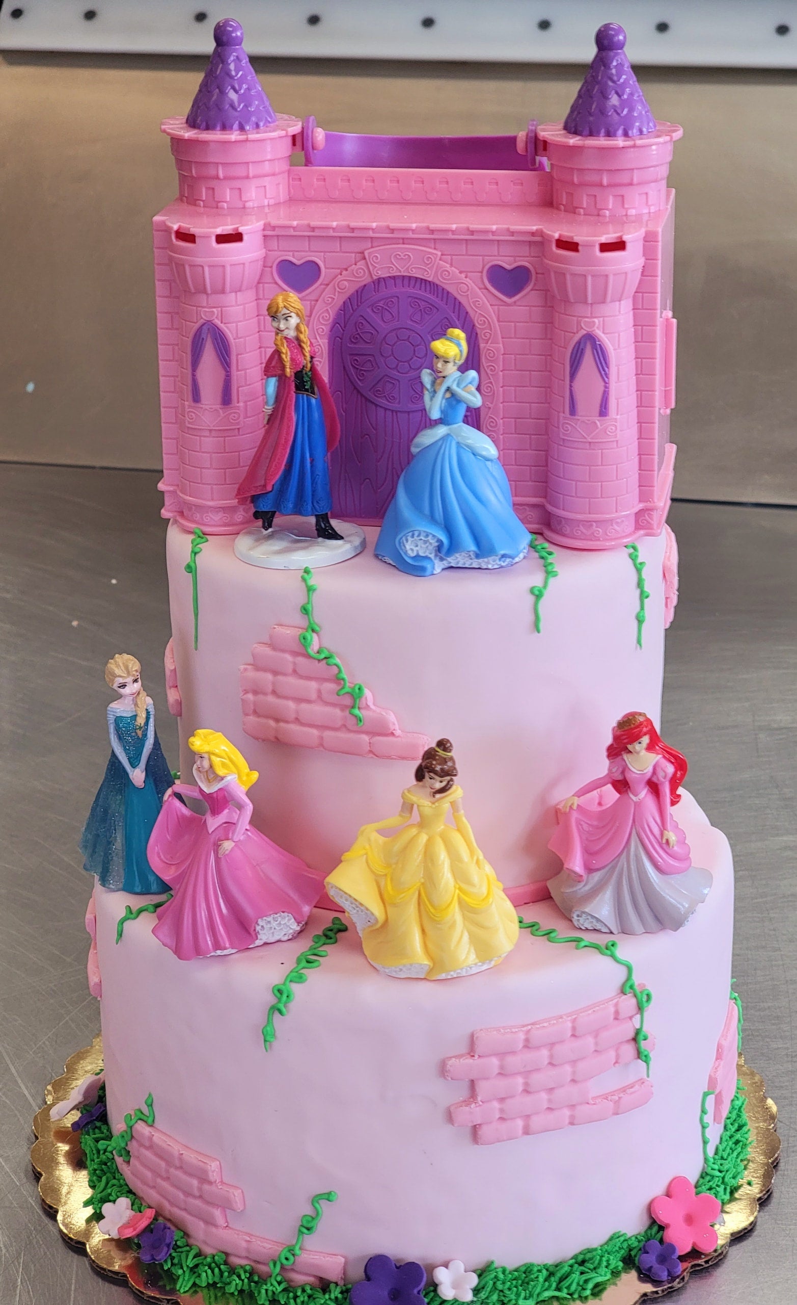 Pretty 3 tiered Princess Cake - Decorated Cake by The - CakesDecor