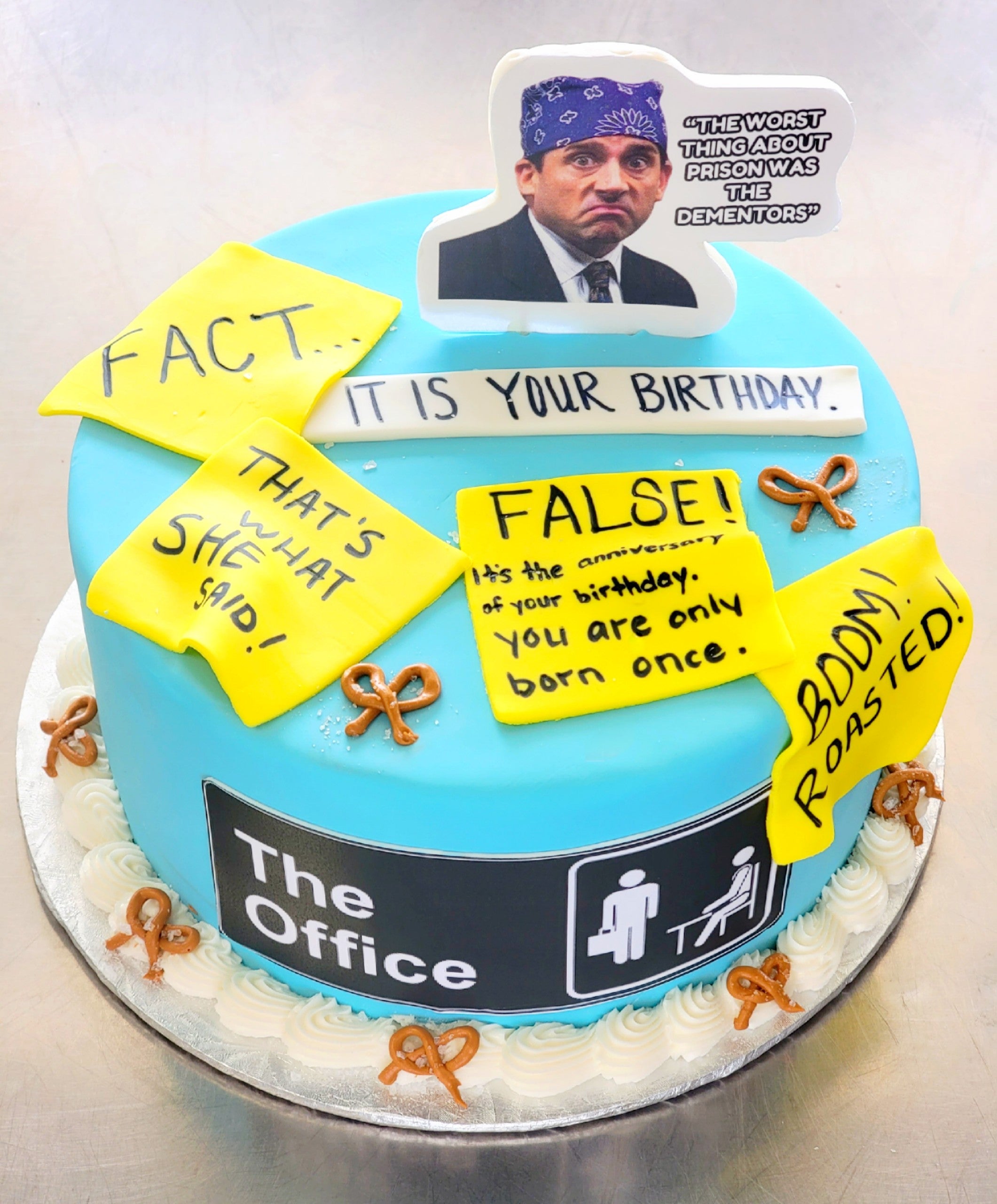 The Office Themed Birthday Cake | TikTok