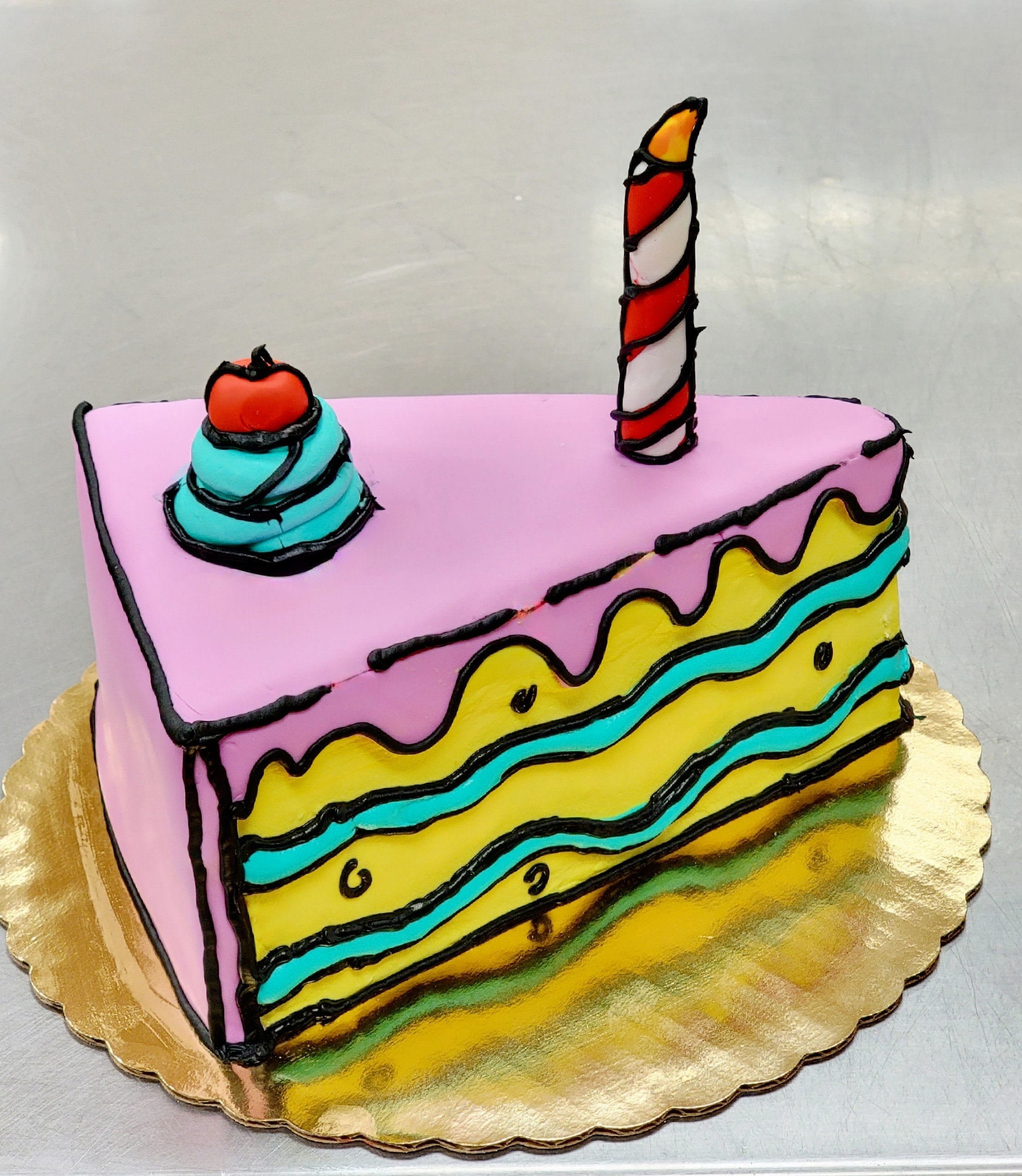 2D Kelsey Comic Cake • 2D comic cakes • Creme Maison Bakery Singapore