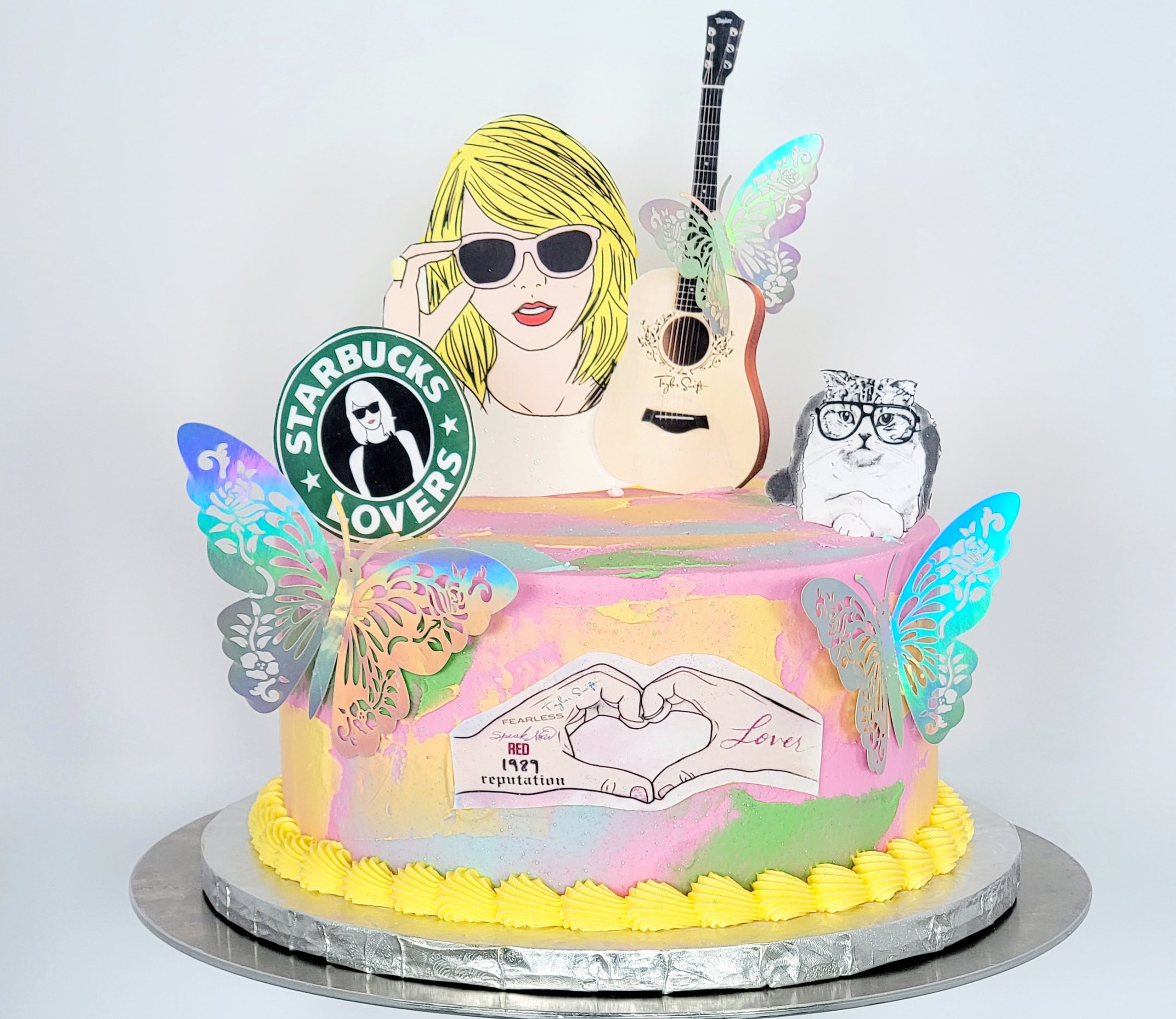 Taylor Swift Lover Cake  Taylor swift cake, Taylor swift birthday
